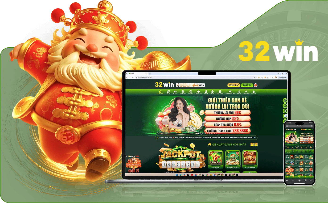 Hình ảnh cổng truy cập di động 32Win